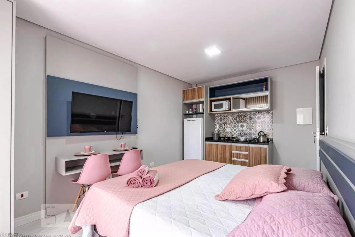 11-Studio Decorado Lindo! Otimo Para Casal!!! 쿠리치바 외부 사진